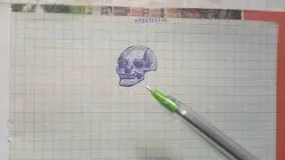 How to draw a Realistic Skull | Step by step Art Lesoon Fol💀💀