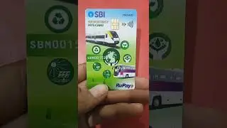SBI Nation First Transit Card || SBI NCMC || SBI Nation First MTS Card