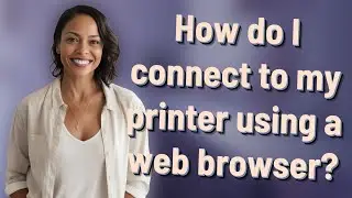 How do I connect to my printer using a web browser?