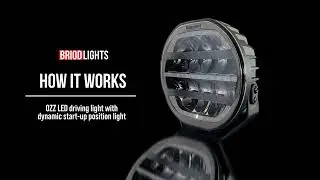 How the dynamic start-up position light works - OZZ LED driving light
