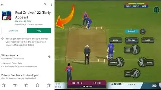 Real cricket 22 game download ||problem solve||Rc 22 download||not showing on Play Store