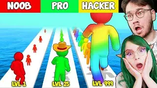 ROBIMY LUDZIKA GIGANTA! NOOB VS PRO VS HACKER - Giant Rush | CZOKO I NALI