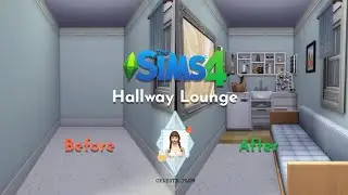 Hallway Lounge ✨ ☕ 📺 | Sims 4 Speed Build | NoCC