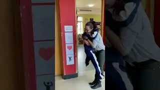 Greeting KG students