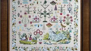 Flosstube #21 Jane Bannister 1855 - a Welsh sampler from the Isle of Anglesey