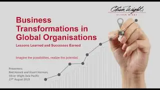 Webinar - Business transformation in global organisations &ndash; lessons learned and successes earned