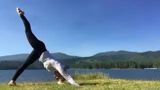 Morning lakeside yoga 5 min sequence