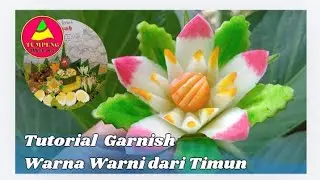 MEMBUAT GARNISH WARNA WARNI DARI TIMUN