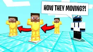 my Minecraft developer coded a haunted moving amour stand troll plugin...