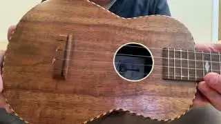 Beltona/Francis Concert Ukulele - Koa top, Fibre-glass back & sides