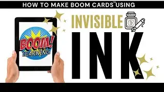 How to use INVISIBLE INK in your Boom Card&trade; creations | Tutorial