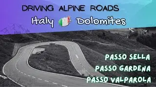 Driving in the Dolomites 🇮🇹  Gardena Pass (Gr&ouml;dner Joch)