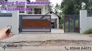 Automatic Sliding Gate installed at Kayamkulam, Alappuzha| Remote controlled gate 📞8304884072