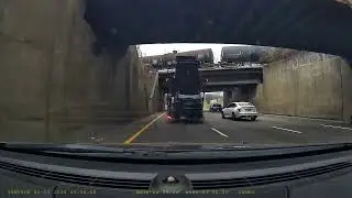 Car hauler forgets he's hauling cars