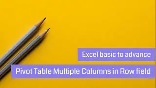 Excel: Pivot Table Row Field with Two Columns