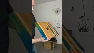 Bespoke Wooden Wall Clock &ndash; Artisan Design with Epoxy Resin (UK)