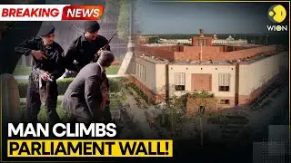 BREAKING: Man Enters Parliament, Jumps Over Wall | Security Breached | WION