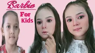 TUTORIAL MAKEUP BARBIE/ MAKEUP KARNAVAL FOR KIDS PEMULA