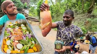 vibe at the river Canoe valley Jamaica hidden gem steam roasted snapper and this happened