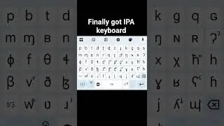 IPA keyboard