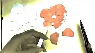 Faire une rose avec du tissu orange super rapide