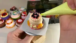 Mini Cake Decorating &ndash; Satisfying Tiny Cake Art Compilation.  #clay #cakedecorating 