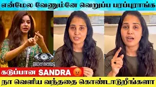 Bigg Boss 9 Sandra 1st Speech After Eviction | Sandra Reacts To Negativity | Sandra Reply To Divya