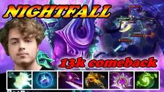 NightFall Faceless Void 13k comeback double chrono vs OD counter | Immortal Best Ranked Gameplay