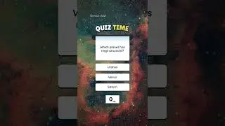 Which planet has rings around it? #iqtest #quiz #triviatricks #didyouknow #mindbendingquiz #quiztime