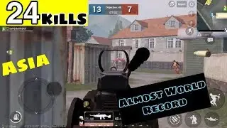 24 KILLS WORLD RECORD NEW MODE TEAM DEATH MATCH|PUBG MOBILE