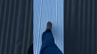 Sound of untouched groomed snow