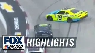 Wild ending in Martinsville as Gibbs wrecks teammate Jones | NASCAR ON FOX HIGHLIGHTS