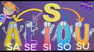 Aprende La letra S - Las Letras para Niños - Diversión y Aprendizaje Infantil