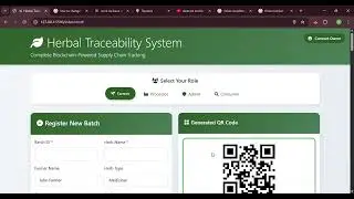 SIH : Blockchain based Herbal traceability system (web3) beginner project 