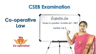 Class 02 / Co-operative Law / Section 1 & 2