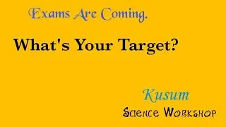 What's Your Target? || Exams are Coming soon  #Shorts #Msc #Exam #ScienceWorkshop