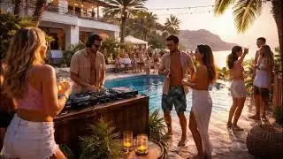 Deep House DJ Set 🌞🏝️ Ibiza Poolside Minimal (124 BPM • Instrumental)