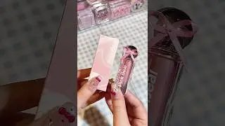 cute lipgloss, pretty color 😍 #makeup #pink #cbeauty #pinkbear #lipgloss #glossylips #swatches