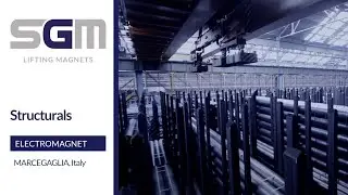 Structurals_Easy, safe and fast handling with SGM Magnetic spreader beam in an automatic warehouse.