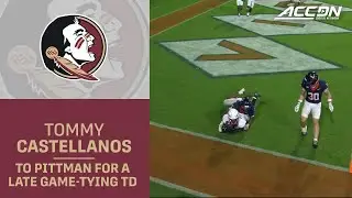 Tommy Castellanos Hits Randy Pittman Jr. For A Late Game-Tying Touchdown