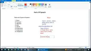 The Parts of Speech: What They Are and What They Do