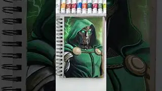 Dr Doom drawing. #shorts