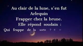 Au Clair de la Lune - Comptine Douce avec Paroles.