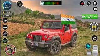 Modified mahindra Orange Thar  || indian off-road 4&times;4 jeep driving game  2025  ||  android Gameplay