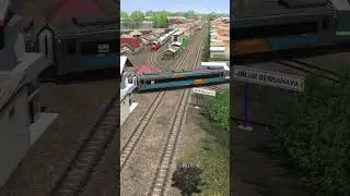 Kereta Api Cepat Melintasi Persilangan Berbahaya 4 Kereta Api #keretaapi #train #indianrailways