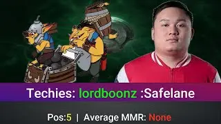 Techies Perspective by lordboonz | @1440p | Safelane Pos:5 |  |5830562176
