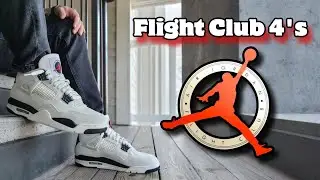 Обзор и фото кроссовок Air Jordan 4 'Flight Club'.