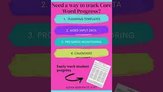 Plan & Track Core Words for AAC  #speechtherapyalternative  #specialeducation #corevocabulary