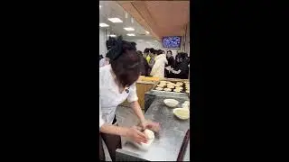 Third-Person Flatbread Prep | Hand-Pressed Dough & Baking Process | No Commentary