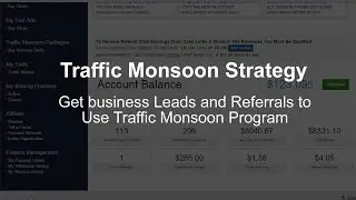 Traffic Monsoon Strategy to get business Leads and Referrals to Use Traffic Monsoon Program